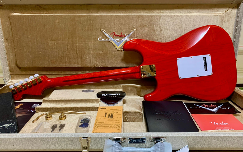 [신품] Fender Custom Shop MBS 5A Quilt Maple Stratocaster NOS Trans Red Burst by Dennis Galuszka 2023年製