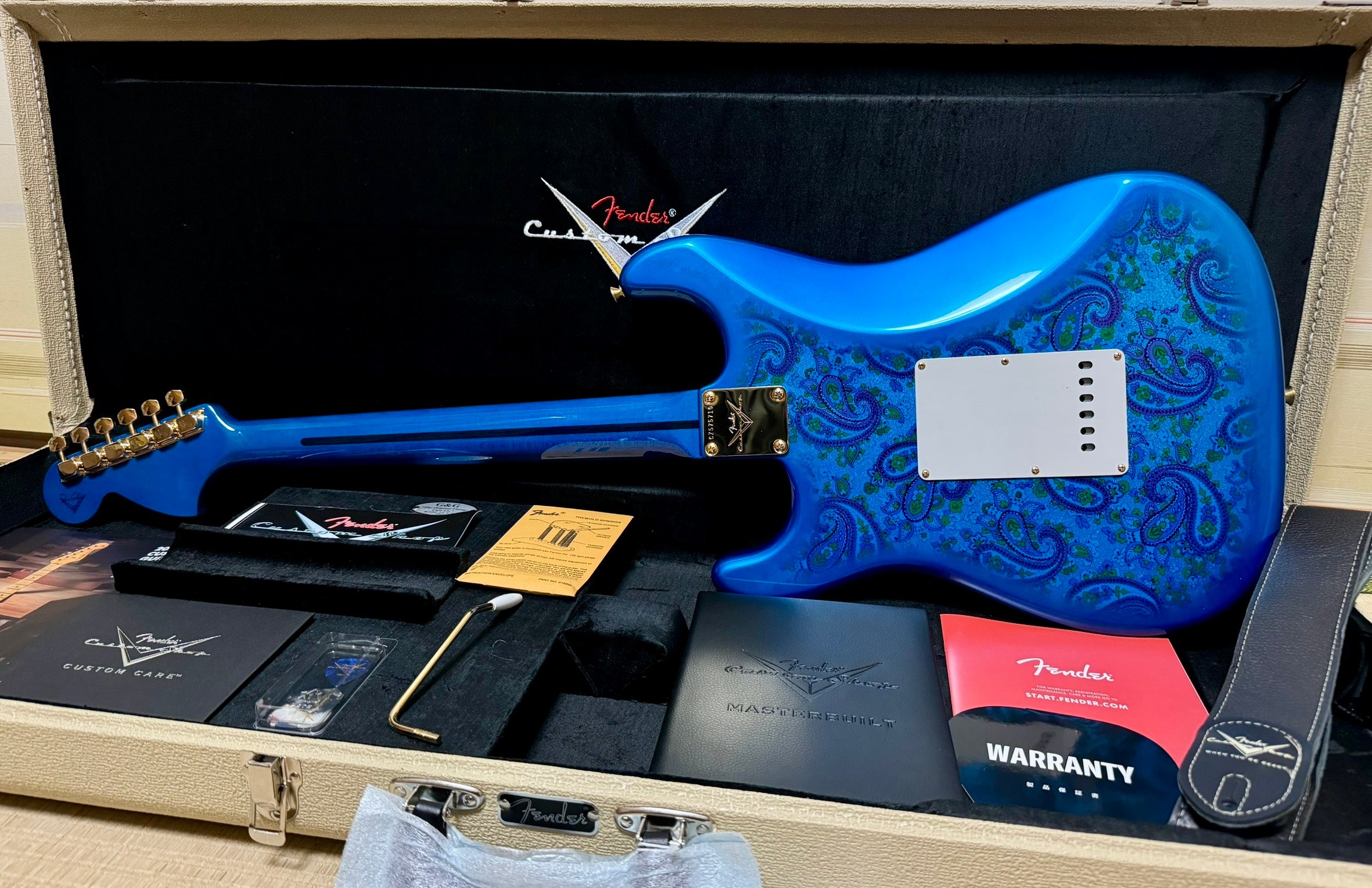 [신품] Fender Custom Shop MBS 1969 Stratocaster NOS BL.BRST Paisley Dennis Galuszka 2024