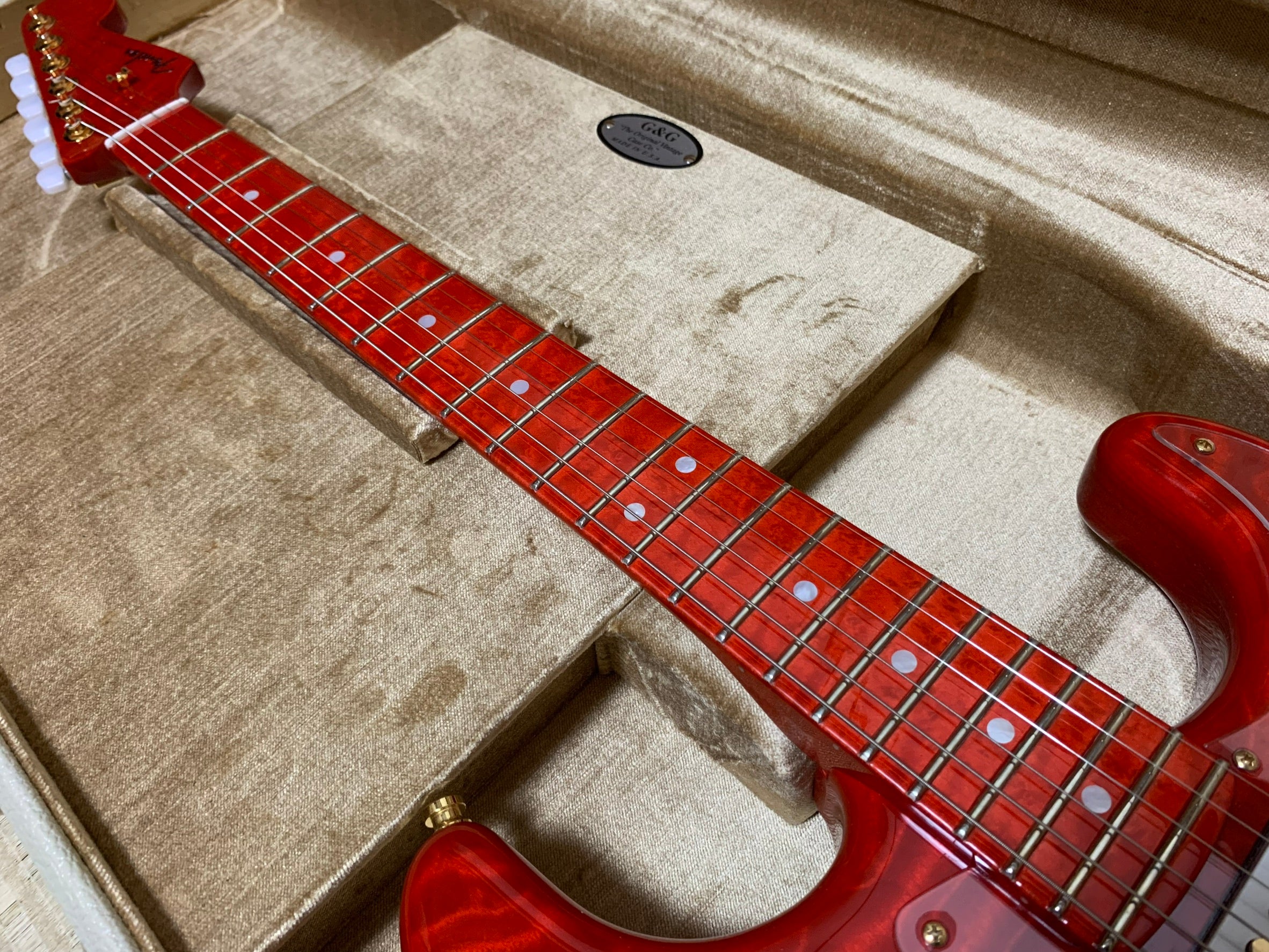 [신품] Fender Custom Shop MBS 5A Quilt Maple Stratocaster NOS Trans Red Burst by Dennis Galuszka 2023年製
