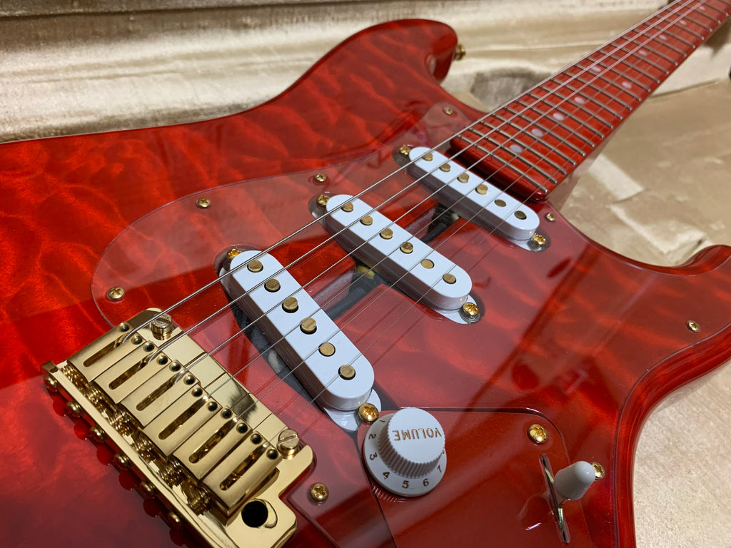 [신품] Fender Custom Shop MBS 5A Quilt Maple Stratocaster NOS Trans Red Burst by Dennis Galuszka 2023年製