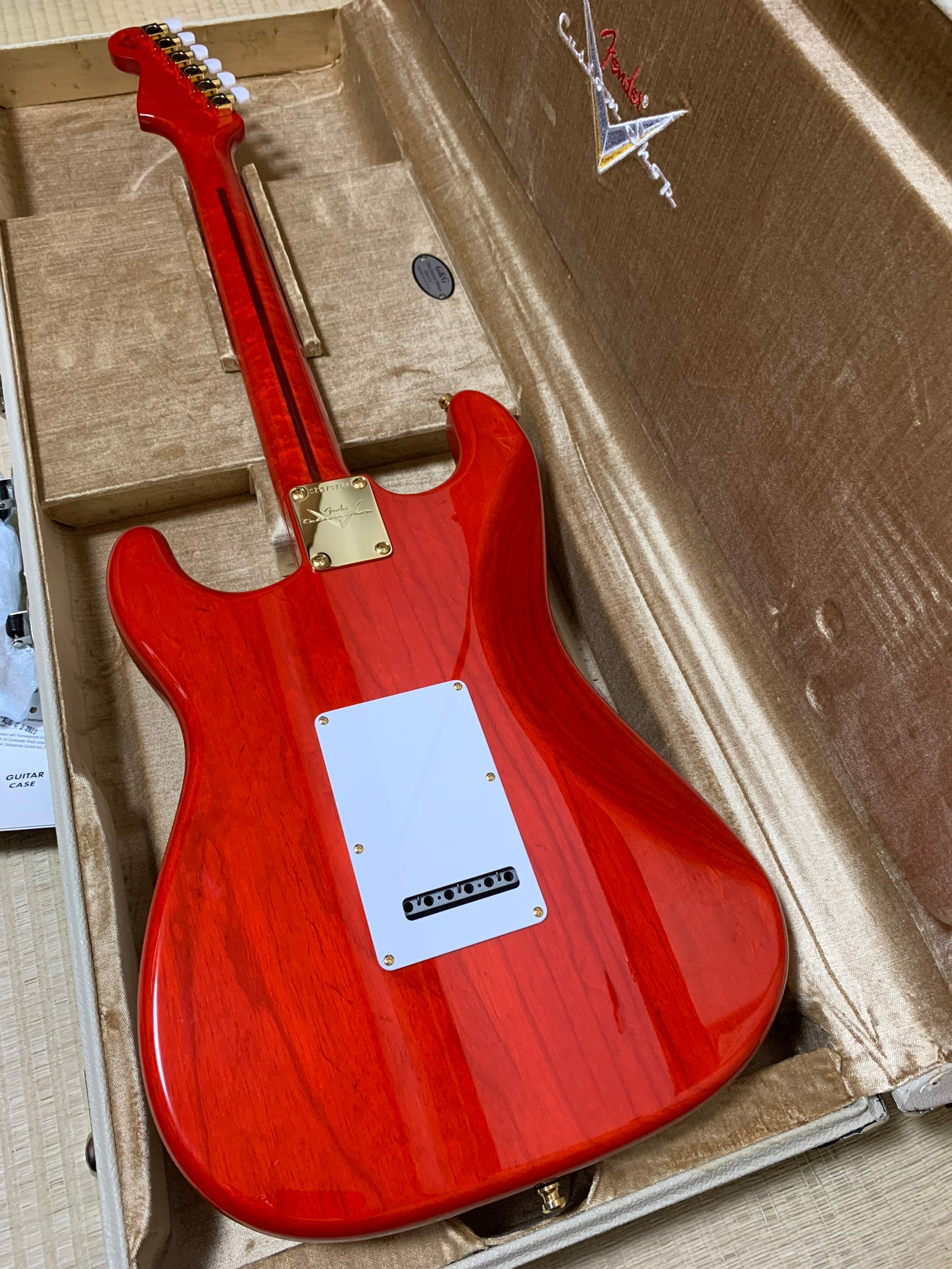 [신품] Fender Custom Shop MBS 5A Quilt Maple Stratocaster NOS Trans Red Burst by Dennis Galuszka 2023年製