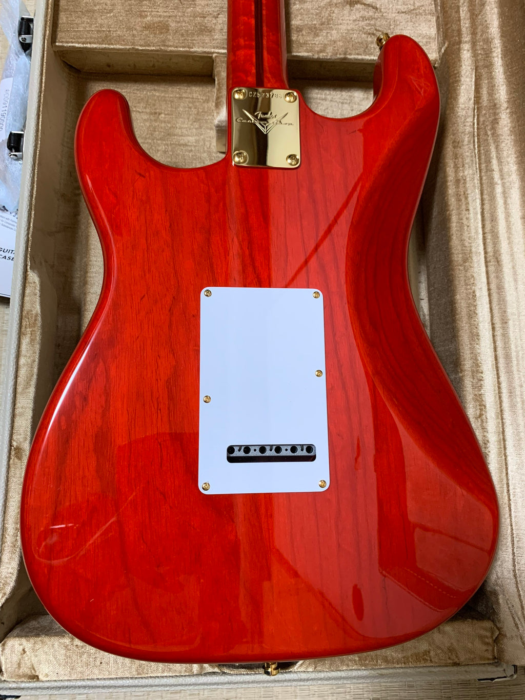 [신품] Fender Custom Shop MBS 5A Quilt Maple Stratocaster NOS Trans Red Burst by Dennis Galuszka 2023年製