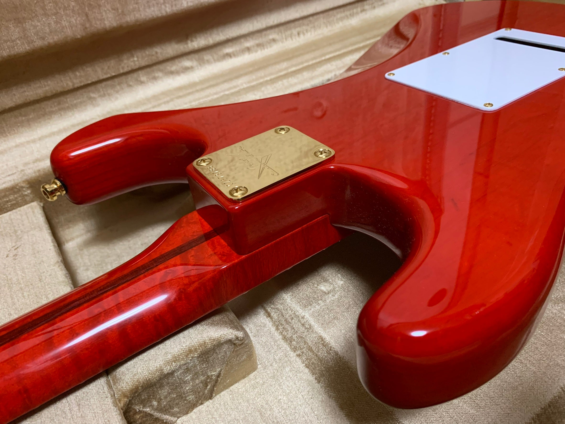 [신품] Fender Custom Shop MBS 5A Quilt Maple Stratocaster NOS Trans Red Burst by Dennis Galuszka 2023年製