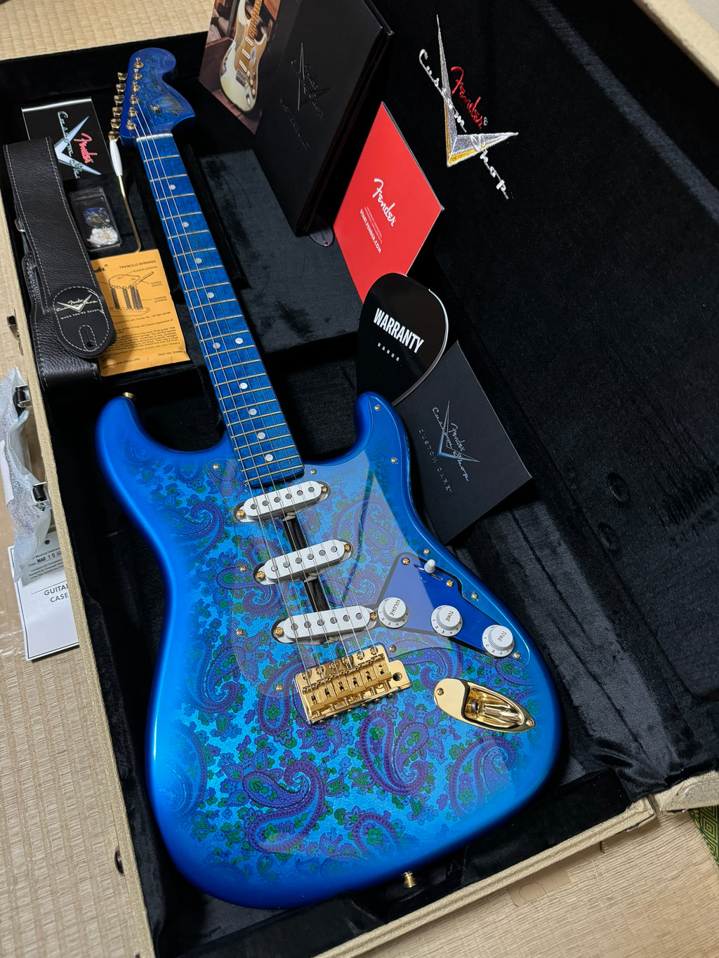 [신품] Fender Custom Shop MBS 1969 Stratocaster NOS BL.BRST Paisley Dennis Galuszka 2024